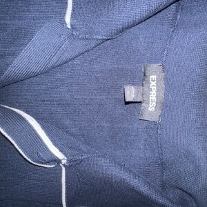 Ribbed Cotton Short Sleeve Sweater Polo